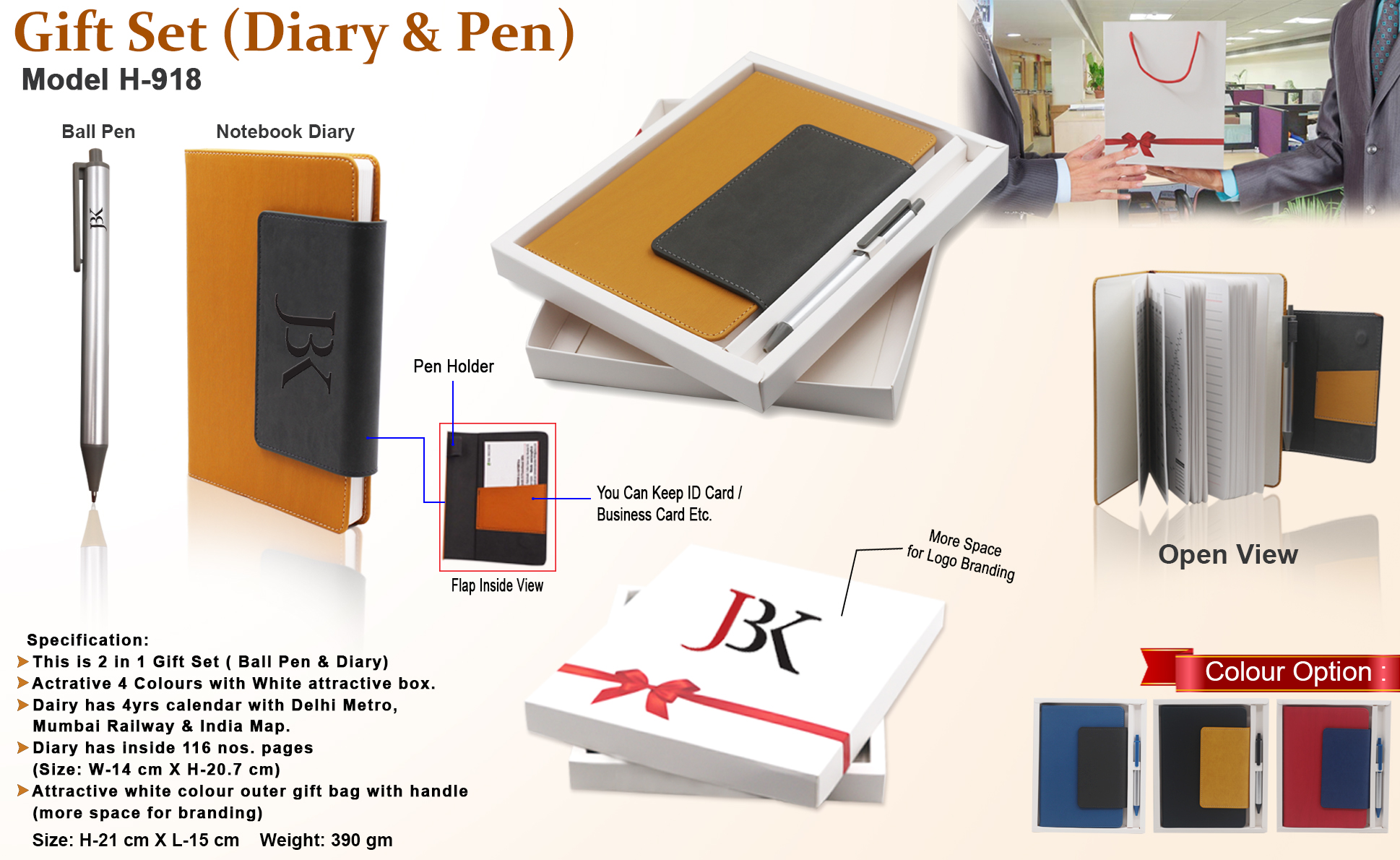 Promotional Customisable Diary Pen Gift Set for Corporate Gifting in  Vishakhapatnam at Rs 100/piece | Promotional Gift Set in Varanasi | ID:  2853112997555